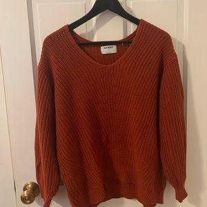 Burnt orange sweater